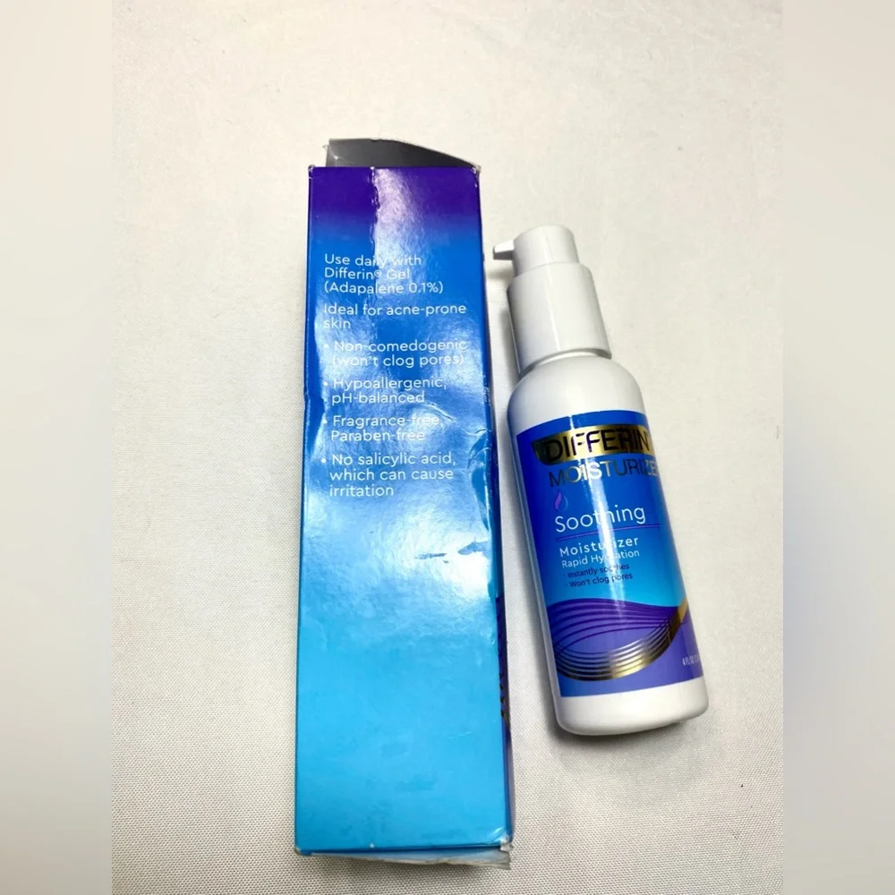 Differin Face Moisturizer Soothing Lotion for Face and Body,Gentle Skin Care